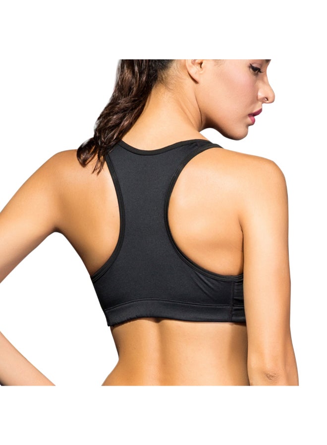 Pack Of 3 Workout Running Padded Bra Set Blue/Grey/Black - Image 4