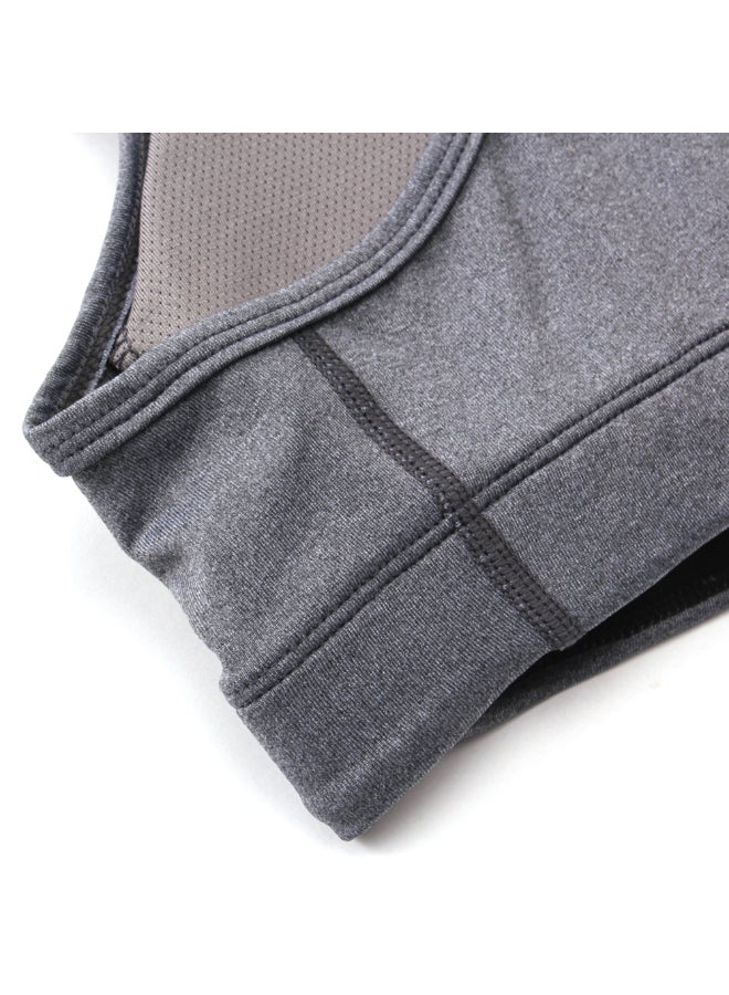 Pack Of 3 Workout Running Padded Bra Set Blue/Grey/Black - Image 5