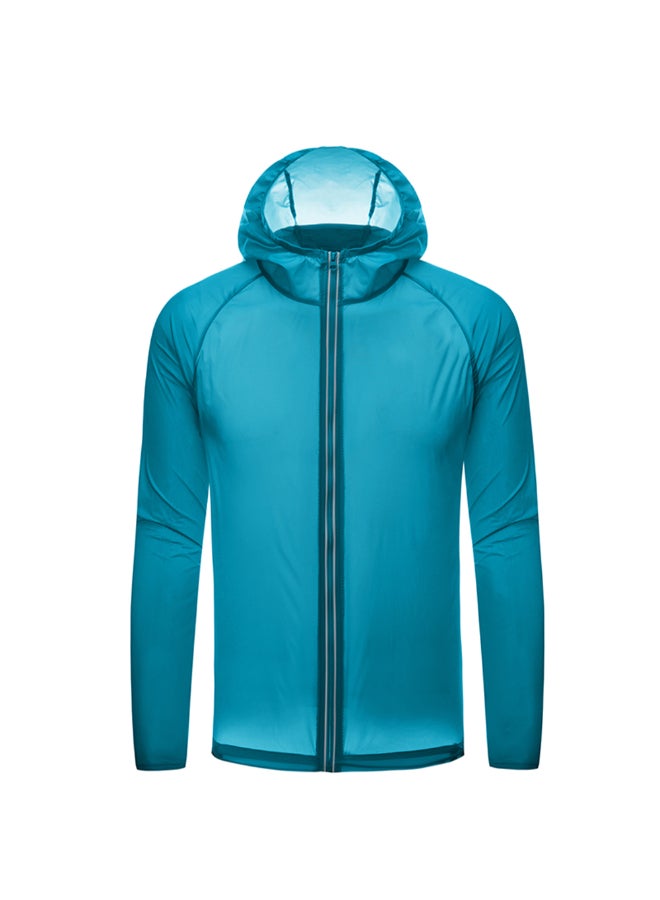 UV Sunshine Windproof Waterproof Coat Light Blue - Image 1