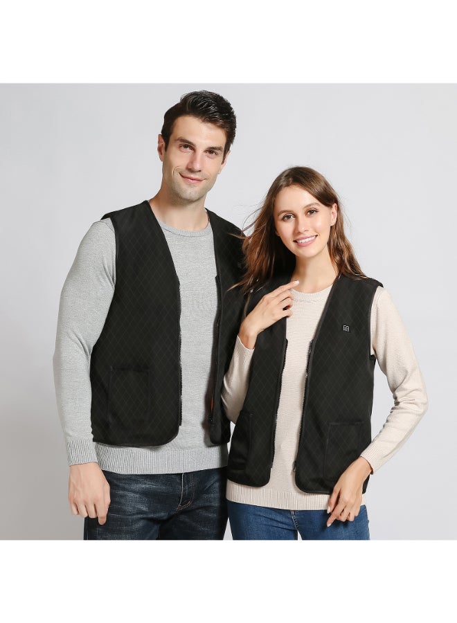 Pack Of 2 USB Charge Outdoor Heating Vest Black  - Image 1