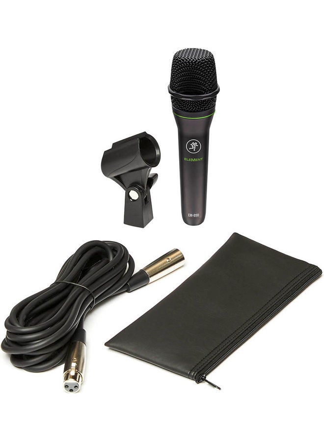 ماكي ميكروفون صوتي ديناميكي مع كابل XLR بطول 3 أمتار EM-89D أسود  - Image 2