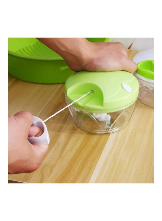 Easy Pull Food Chopper Green/Clear