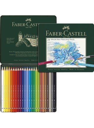 Pack Of 24 Albrecht Dürer Watercolour Pencil Multicolour - v1616391279/N45508308A_2
