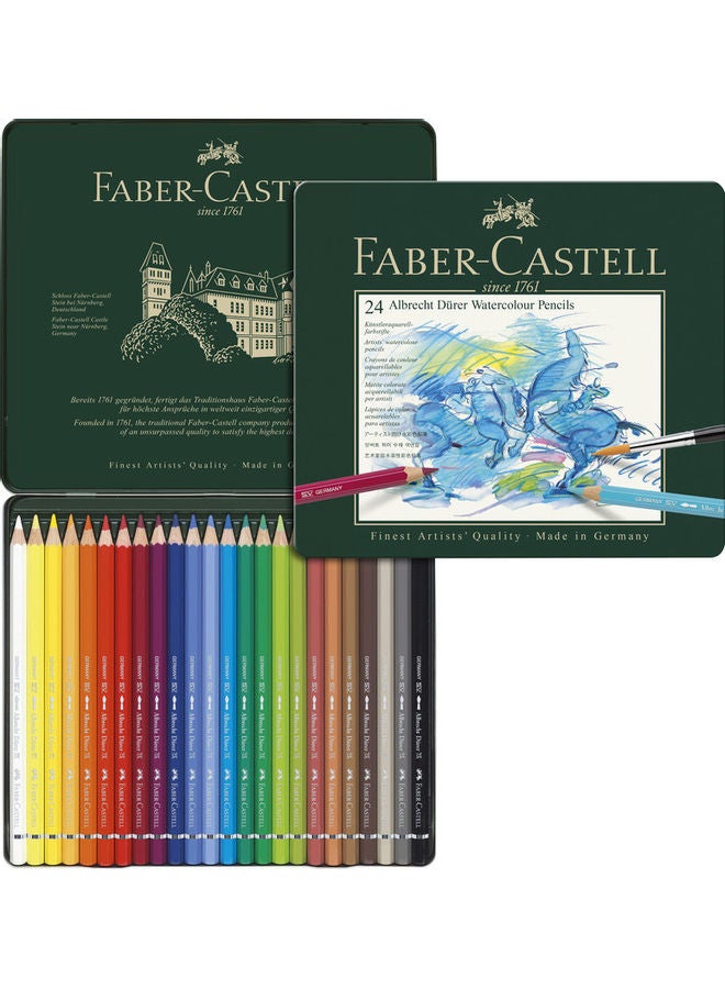 FABER-CASTELL - Pack Of 24 Albrecht Dürer Watercolour Pencil Multicolour - Image 1