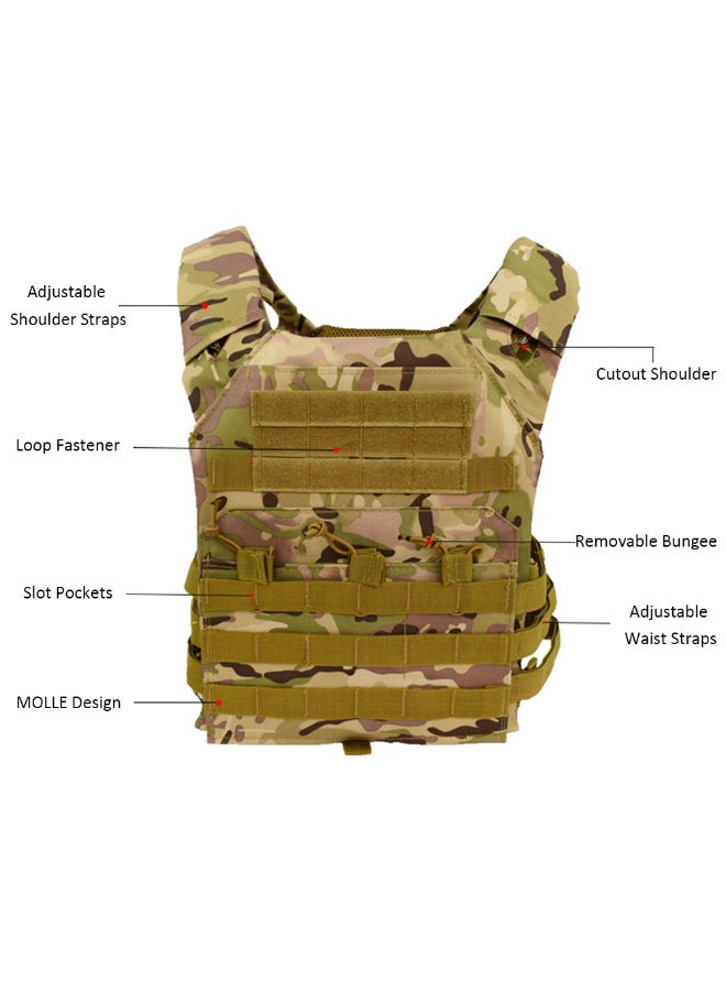 Generic - Adjustable Training Photographing Hiking Vest Multicolour - Image 1