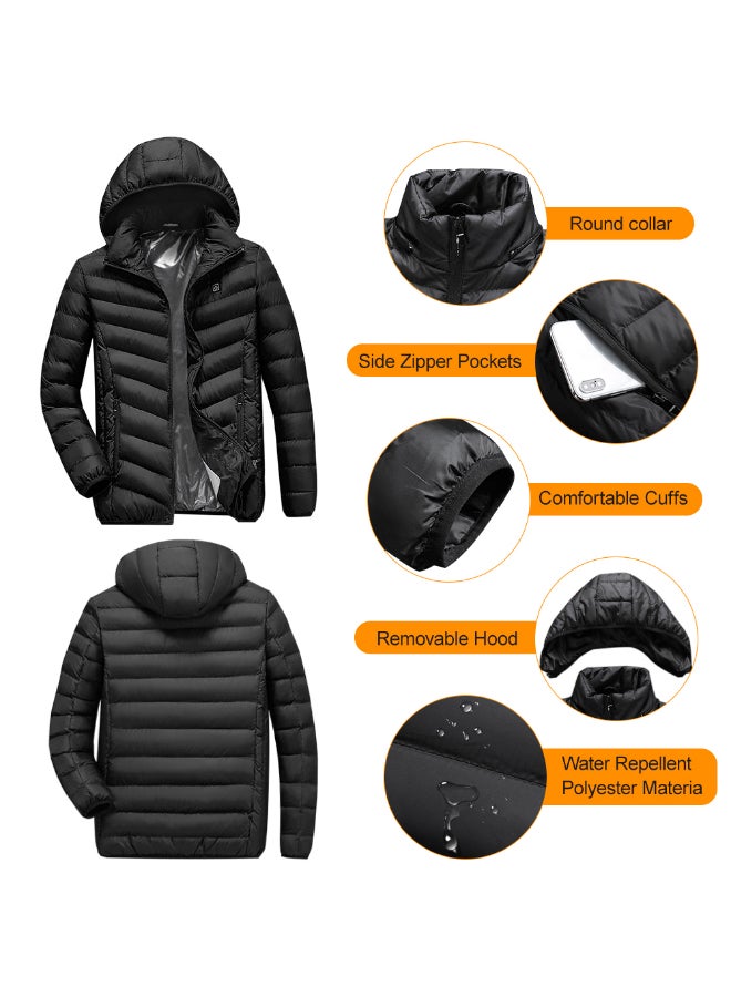 USB Charging Heated Jacket Blue - Image 3