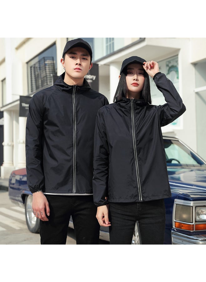 UV Sunshine Waterproof Coat Black - Image 2