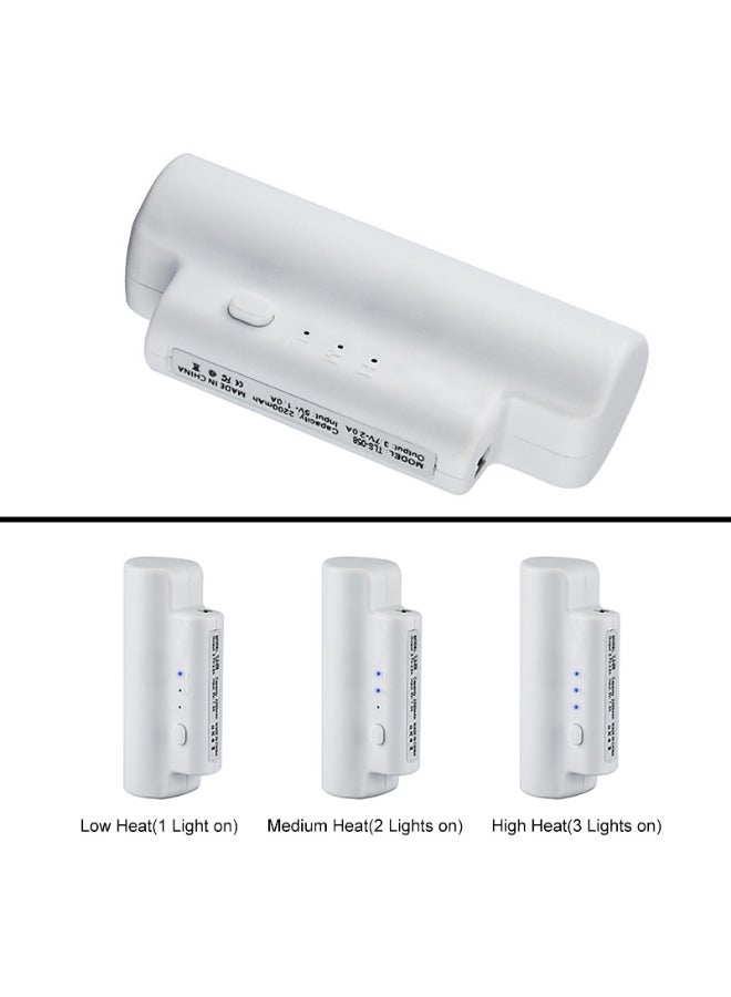 جوارب حرارية للتدفئة في الشتاء قابلة للشحن رمادي - Image 3