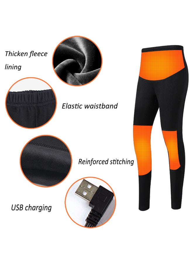 USB Charging Electric Thermal Heating Pants Black  - Image 4