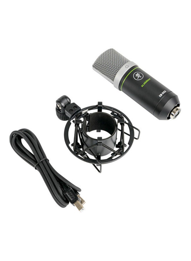 ماكي ميكروفون مكثف بمنفذ USB يتضمن حامل و16 ملحق حصري EM-91CU أسود  - Image 4