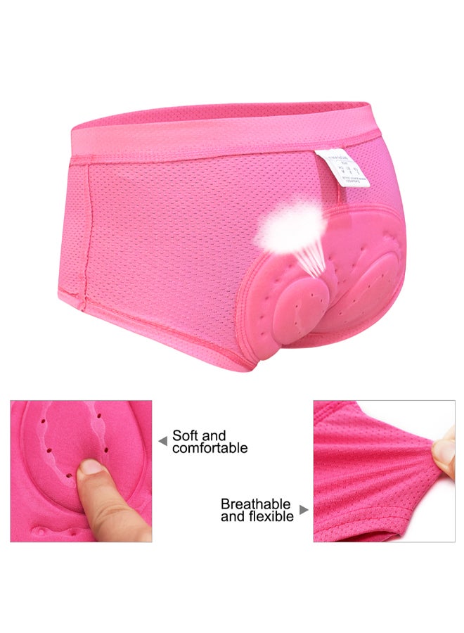 Cycling 3D Gel Padded Mesh MTB Riding Underwear Shorts Blue/Pink  - Image 3