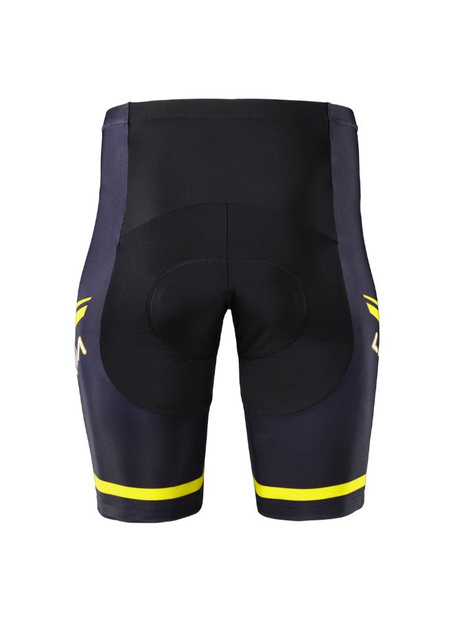 Cushion Pad Bicycle Tight Shorts Yellow/Black  - Image 2