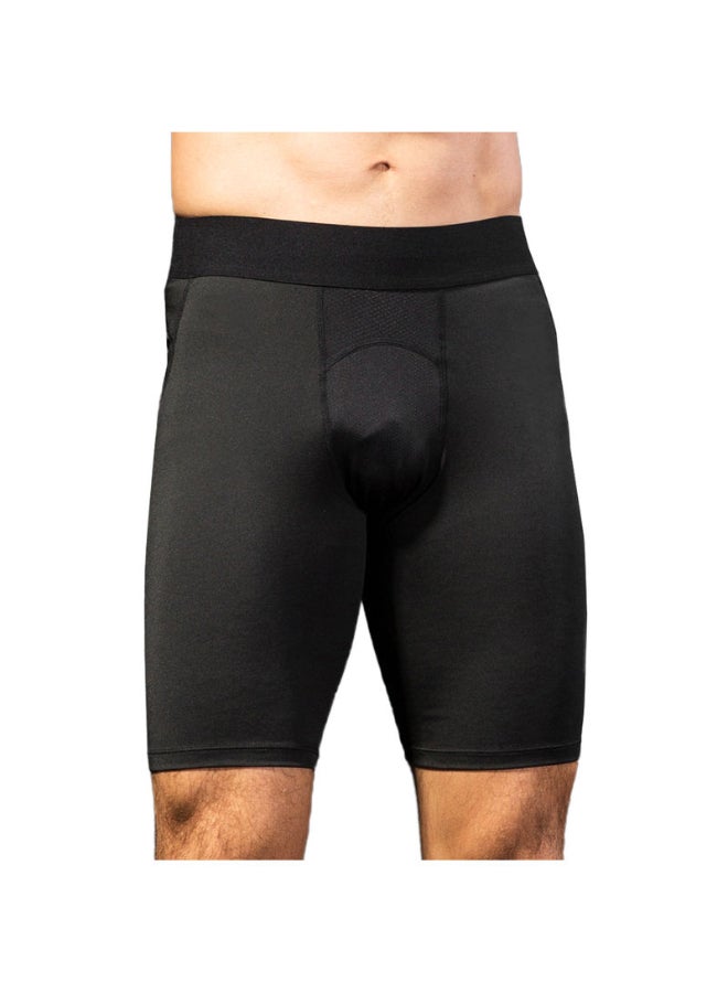 Sports Underwear Breathable Boxer Briefs Black  - Image 2