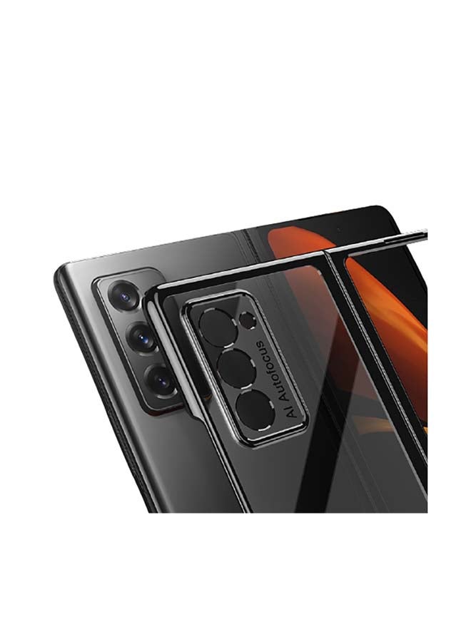 Intag Straight Edge Phantom TPU Plating Protective Case For Samsung Galaxy Z Fold2 5G Black - Image 2