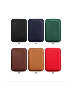 Intag Leather Wallet Pouch Card Holder With Magsafe Magnetic For iPhone 12 Black  - Image 3