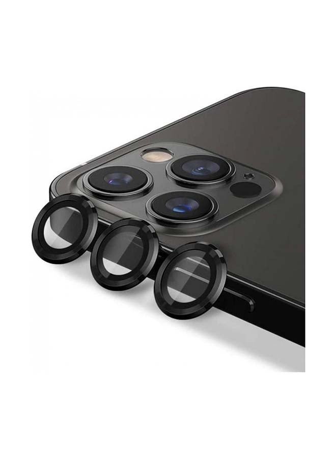 إنتاج لاصق حماية لعدسة الكاميرا من الزجاج لهاتف آيفون 12 برو/ برو ماكس أسود - Image 2
