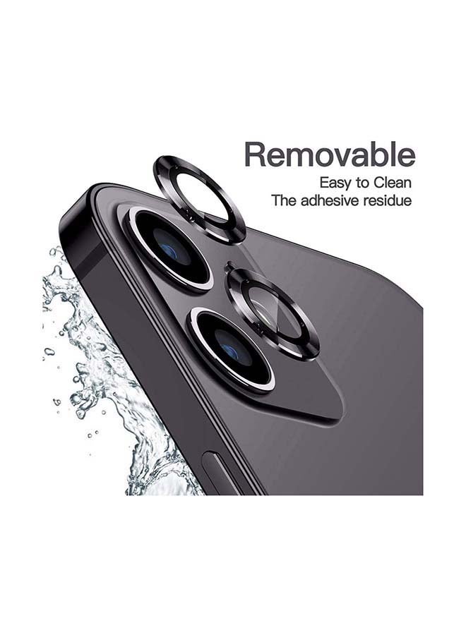 إنتاج لاصقة حماية لعدسة الكاميرا من الزجاج لهاتف آيفون 12 أسود - Image 2