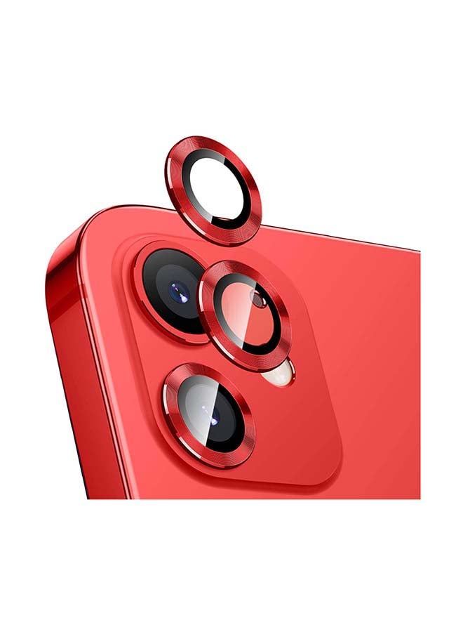 Intag Camera Lens Protector Glass For iPhone 12 Red - Image 1