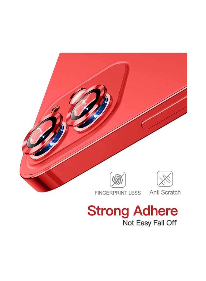 Intag Camera Lens Protector Glass For iPhone 12 Red - Image 2
