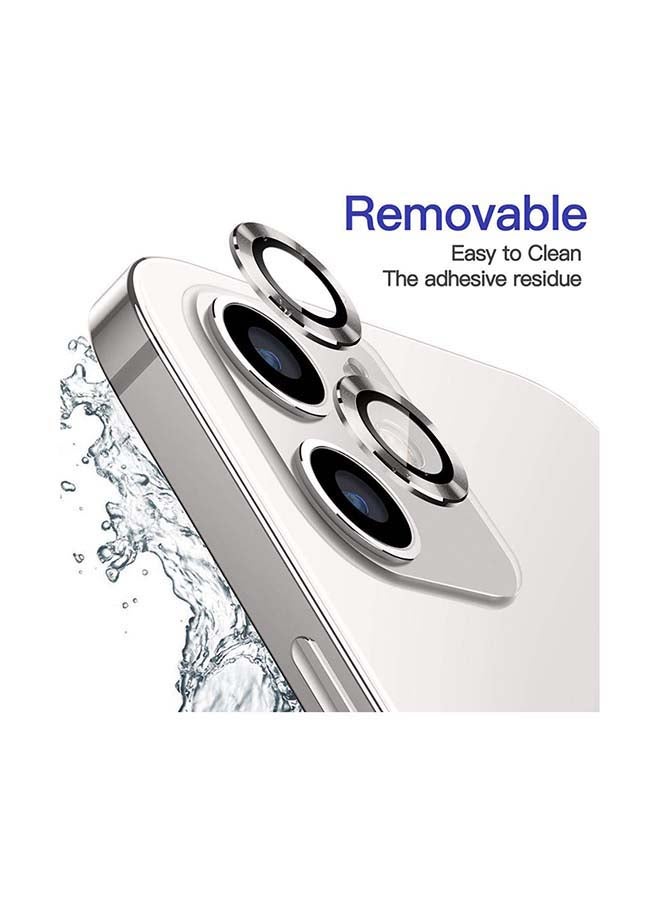 إنتاج لاصقات حماية لعدسة الكاميرا من الزجاج لهاتف آيفون 12 فضي - Image 2