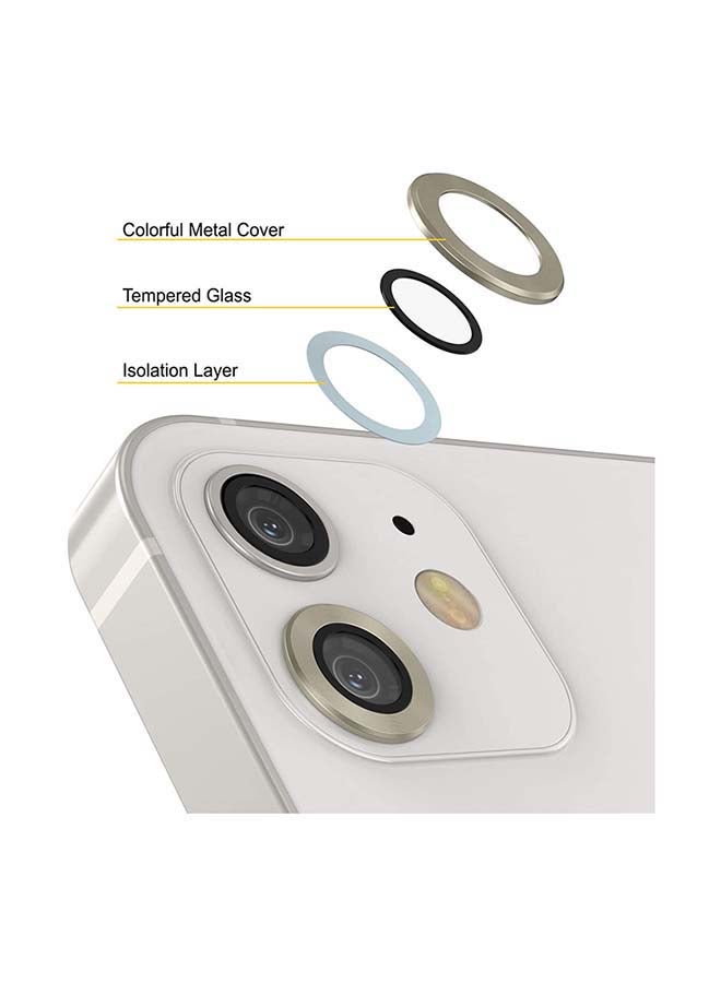 إنتاج لاصقة حماية لعدسة الكاميرا من الزجاج لهاتف آيفون 12 ذهبي - Image 2