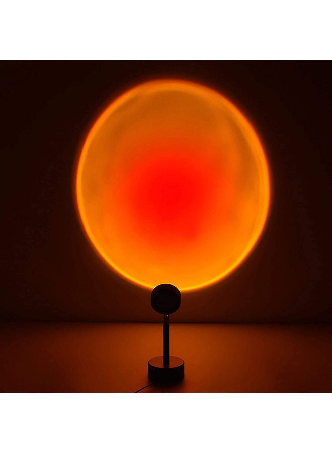 New Table Lamp With Light Projection-Sunset Red Black 27x10cm - Image 1