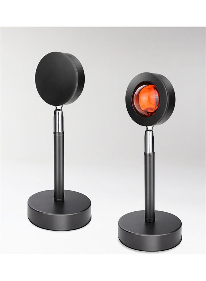 New Table Lamp With Light Projection-Sunset Red Black 27x10cm - Image 2