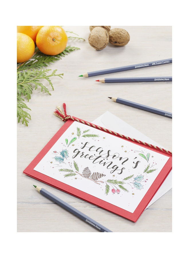 FABER-CASTELL - Pack Of 12 Goldfaber Aqua Watercolour Pencil Multicolour - Image 1