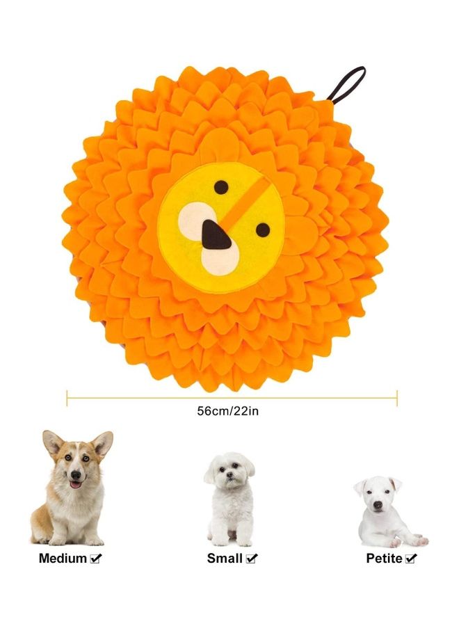 شو وو بساط لإطعام الحيوانات الأليفة برتقالي مائل للأصفر 56سم - Image 4