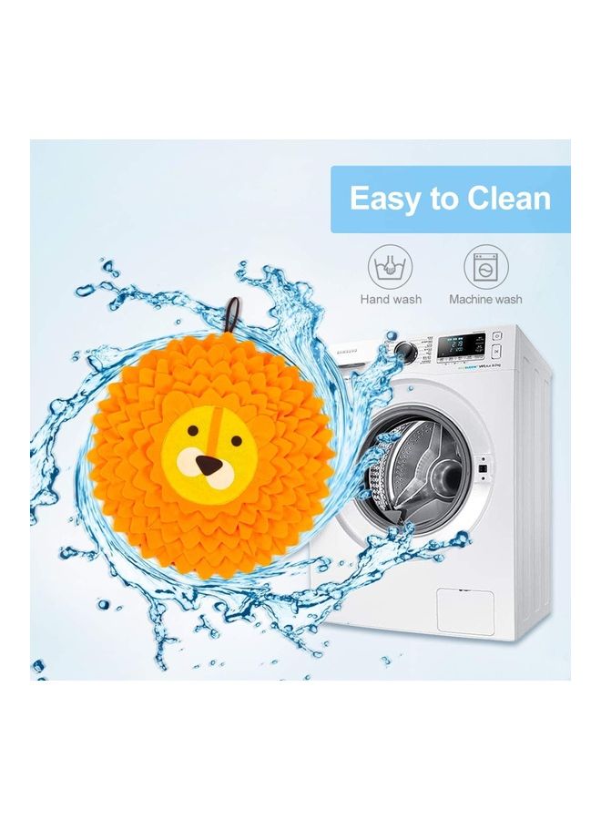 شو وو بساط لإطعام الحيوانات الأليفة برتقالي مائل للأصفر 56سم - Image 5