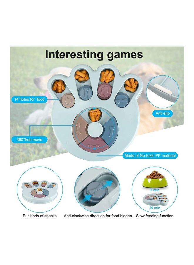 XiuWoo Pet Slow Feeder Bowl Multicolour 9.5x1.1inch - Image 3