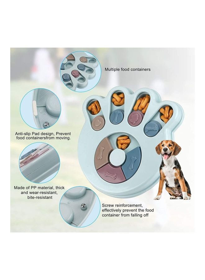 XiuWoo Pet Slow Feeder Bowl Multicolour 9.5x1.1inch - Image 4