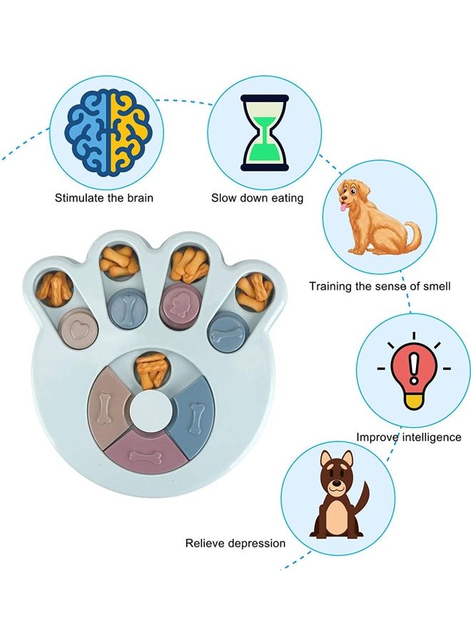 XiuWoo Pet Slow Feeder Bowl Multicolour 9.5x1.1inch - Image 5