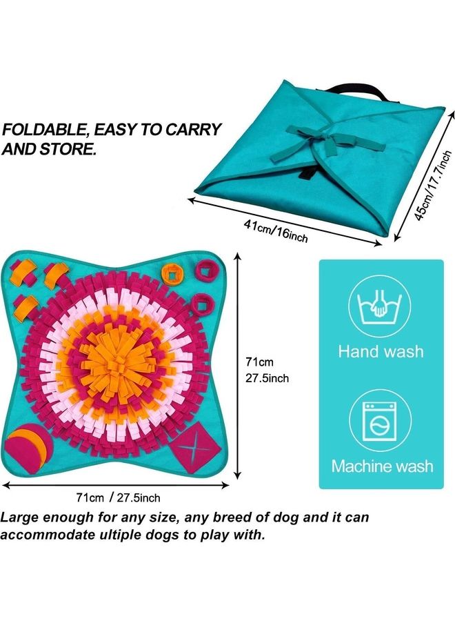 XiuWoo Pet Snuffle Feeding Training Mat Multicolour - Image 2