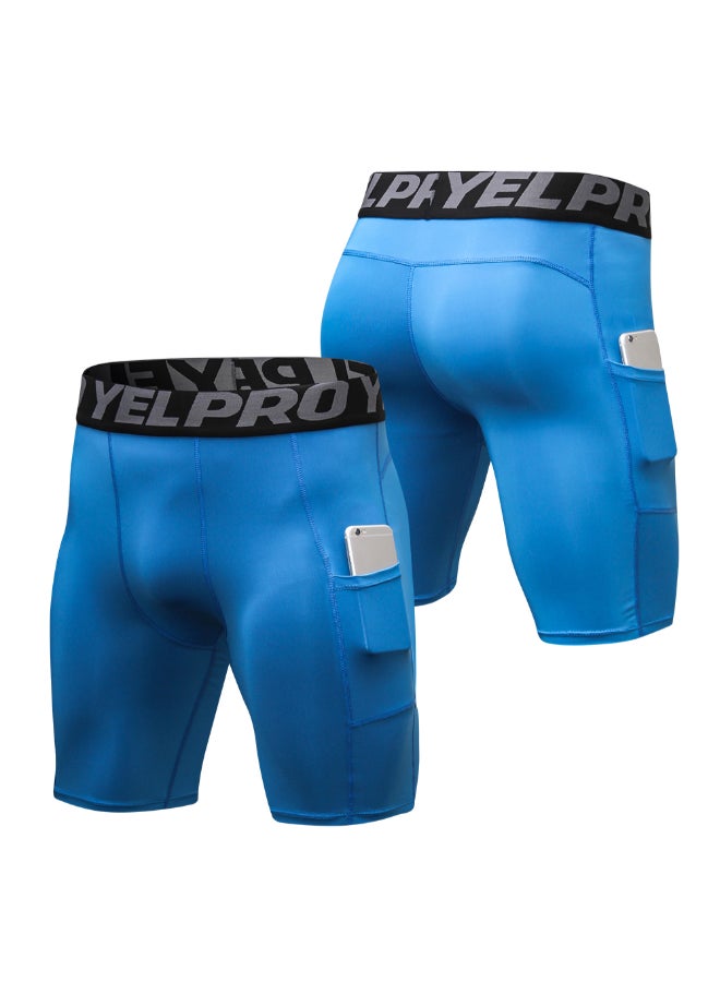 طقم شورت ضيق للتمارين مزود بجيب من 3 قطع - Image 5