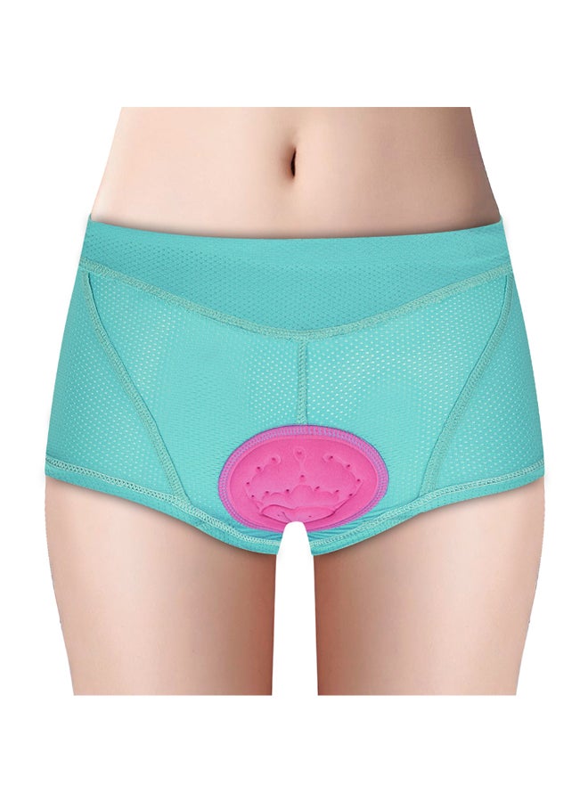Cycling 3D Gel Padded Mesh MTB Riding Underwear Shorts Blue/Pink  - Image 4