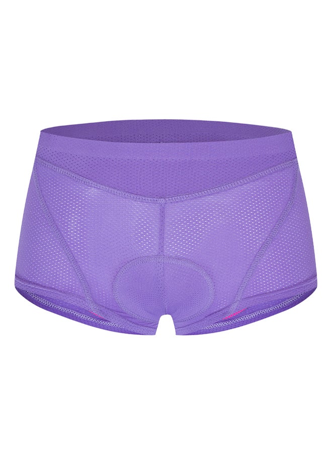 Cycling 3D Gel Padded Mesh MTB Riding Underwear Shorts Purple/Pink  - Image 1