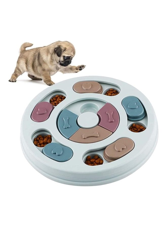 XiuWoo Anti-Slip Pet Slow Feeder Blue/Pink 24x2.7cm - Image 1