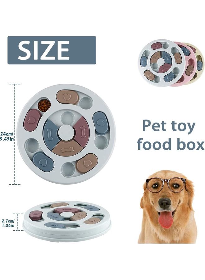 XiuWoo Anti-Slip Pet Slow Feeder Blue/Pink 24x2.7cm - Image 2