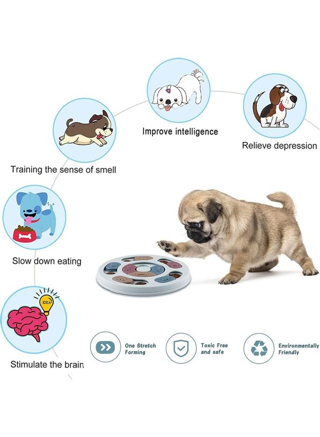 XiuWoo Anti-Slip Pet Slow Feeder Blue/Pink 24x2.7cm - Image 4