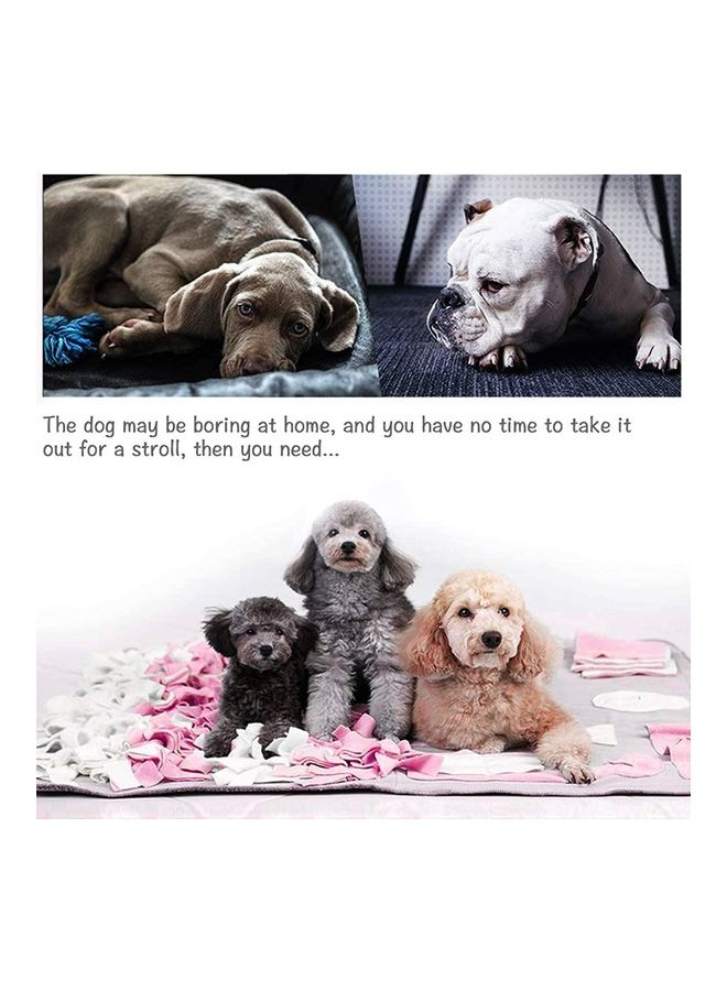 شو وو بساط لتدريب حاسة الشم لدى الحيوانات الأليفة بتصميم مستوحى من ألعاب تحفيز العقل وردي/رمادي - Image 4