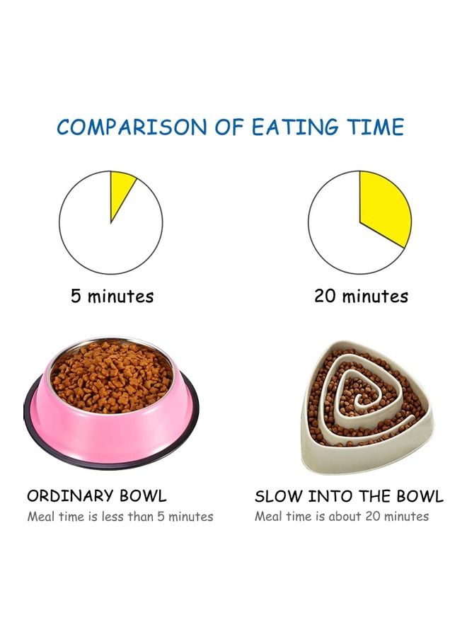 XiuWoo Anti-Slip Pet Slow Feeder Brown 20x4.5cm - Image 5