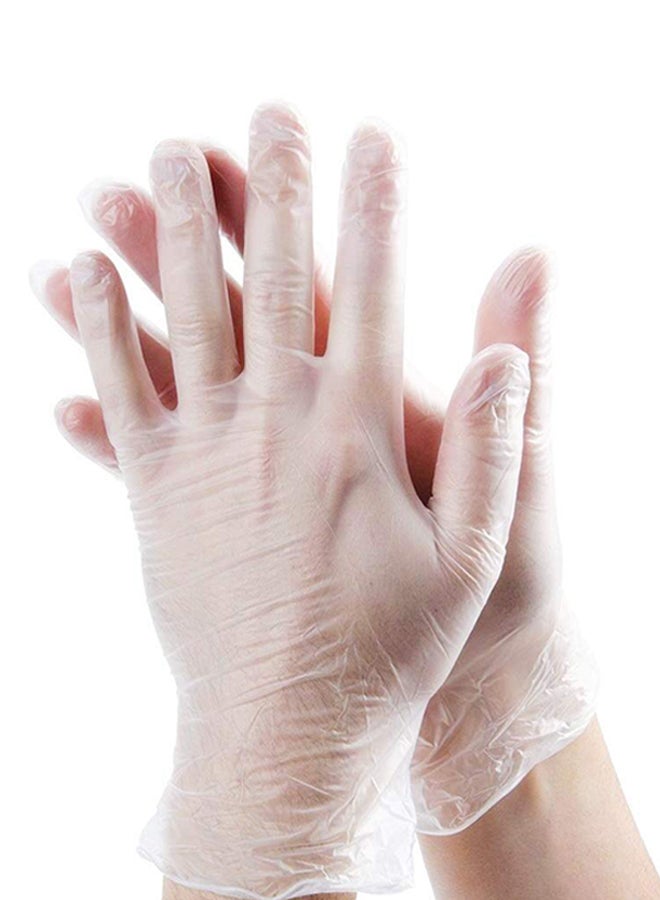 Generic 100-Piece Disposable Vinyl Powder Free Gloves Medium  - Image 1
