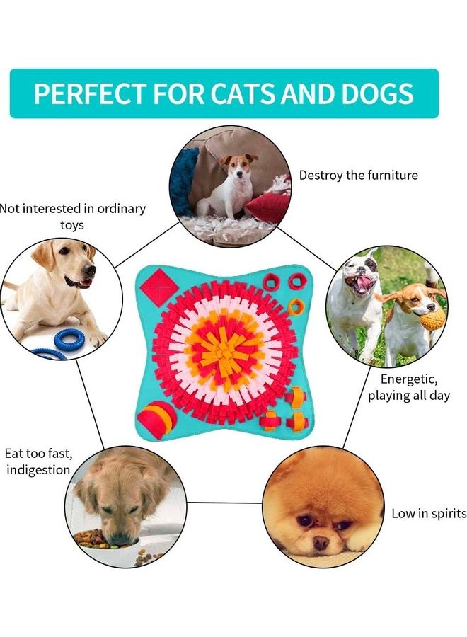 XiuWoo - Pet Brain Games Snuffle Mat Multicolour 71 x 71cm - Image 1