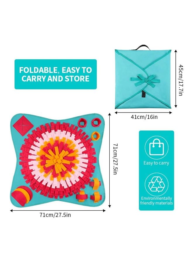 XiuWoo - Pet Brain Games Snuffle Mat Multicolour 71 x 71cm - Image 1