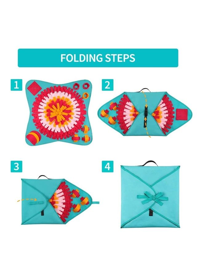 XiuWoo - Pet Brain Games Snuffle Mat Multicolour 71 x 71cm - Image 1