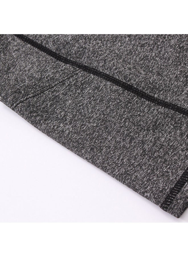Generic - High Waist Running Workout Shorts Grey - Image 1