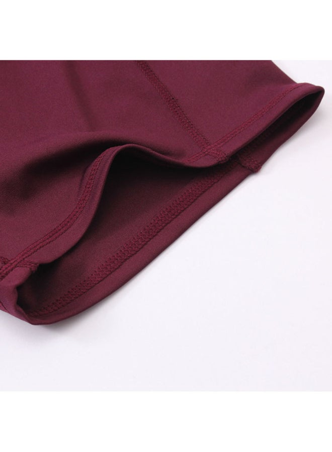 Generic - High Waist Running Workout Shorts Purple - Image 1