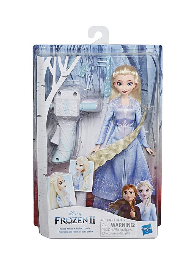 Disney - 3-Piece Frozen 2 Hair Play Doll Elsa 6.66x22.86x35.56cm - Image 1