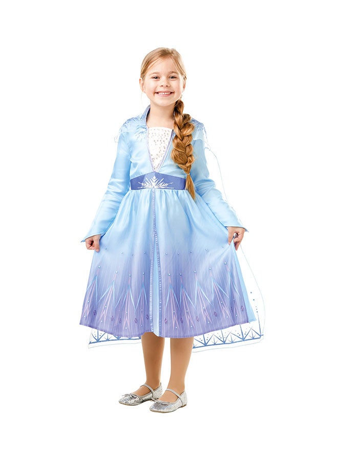 Disney Official Disney Frozen 2, Elsa Classic Travel Dress, Childs Costume, Size Small Age 3-4 Years - Image 1